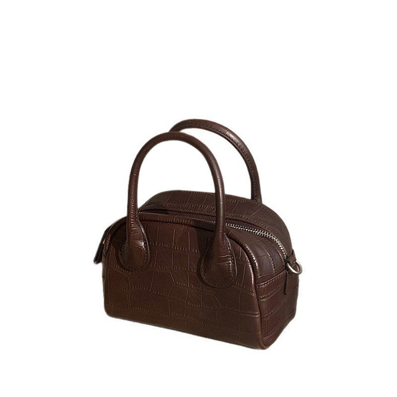 鳄鱼纹牛皮保龄球包2026新款时尚波士顿女包真皮贝壳包斜挎包小包,淘宝优惠券,粉丝福利购,淘宝优惠卷