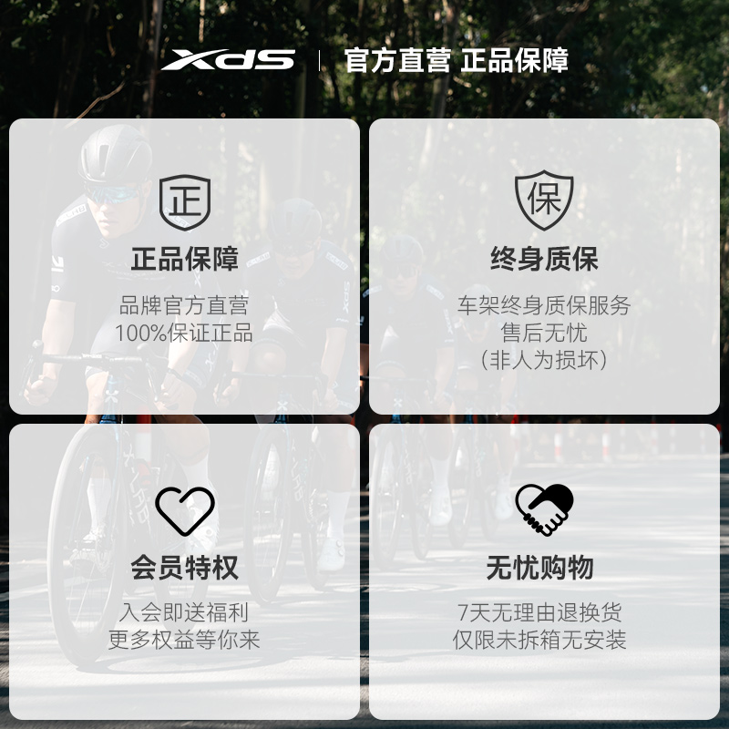 xds喜德盛25款AD300公路自行车成人油刹桶轴铝合金车架单车-图3