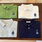 Детская летняя мультяшная футболка polo подходит для мужчин и женщин, короткий рукав