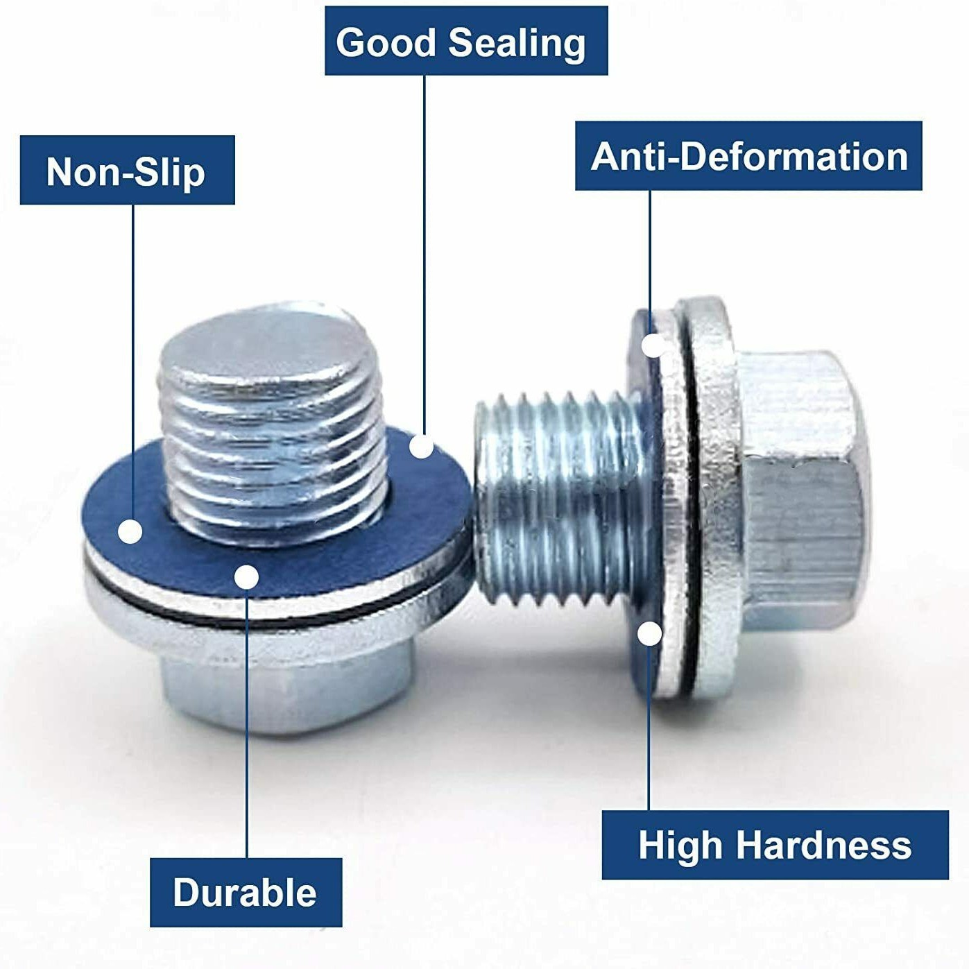 汽车油底壳放油螺丝垫片垫圈9043012031适用于丰田雷克萨斯10只装 - 图2