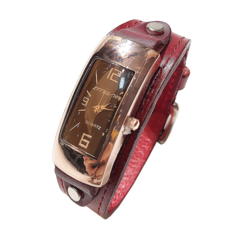 2019秋春欧洲站新品进口牛皮石英表 广州优品时尚手表国产腕表