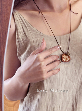 原创手作平安豆铃铛中药吊坠