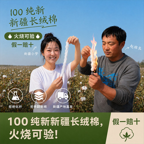 新疆长绒棉被纯棉花被子被芯加厚保暖棉絮床垫褥子一级全棉花冬被 - 图0