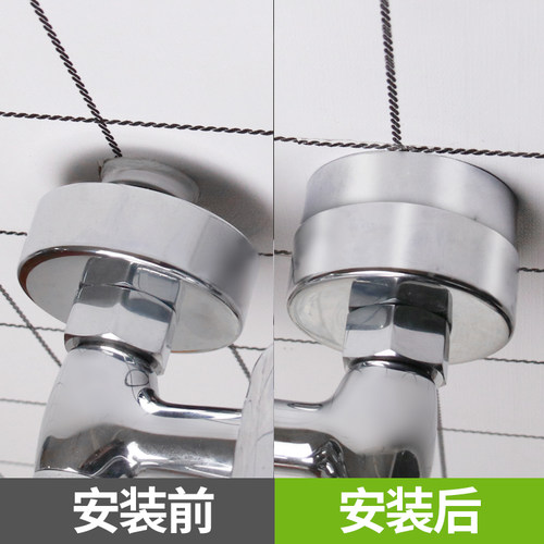潜水艇不锈钢遮羞盖 浴缸水龙头淋浴花洒热水器遮丑装饰板装饰盖 - 图1