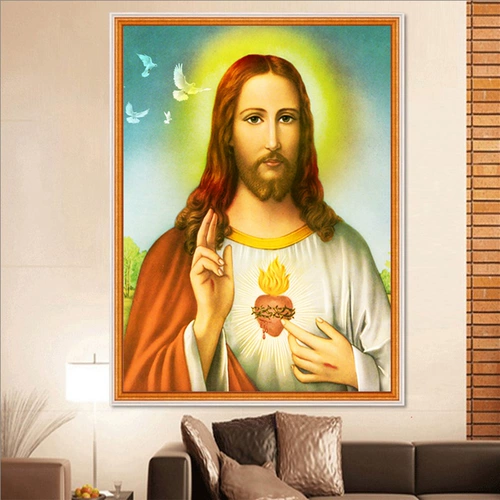 Новая гостиная бриллиантовая живопись европейский характер портрет рисунок бриллиант -кросс -кирпичи показывают бриллиантовую вышивку