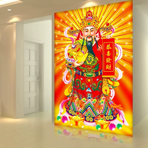 2023 Новый 5D Бог же крестный розыгрыш с бриллиантами полон бриллиантов и богатства, джинбао кросс -палочки, бурение ручной работы новые продукты