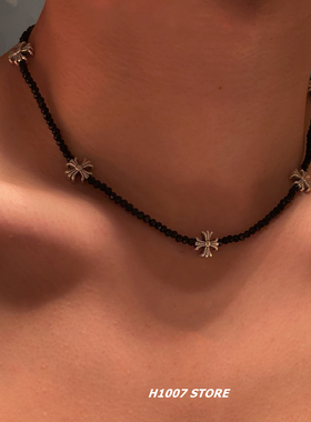 潮牌串珠女嘻哈情侣项链小众设计