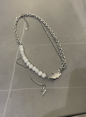 百搭嘻哈风项链小众锁骨链高级感