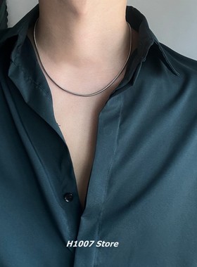 简约素链锁骨链小众设计2022新款