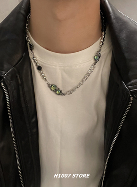 拼接月光石男生钛钢小众拼接高级