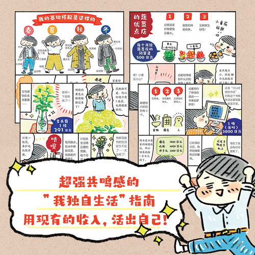 【赠扇子】年收入200万日元东京女子省钱图鉴1小津万里子著 低成本生活的实操指南金钱管理法独居的故事人气漫画 - 图0