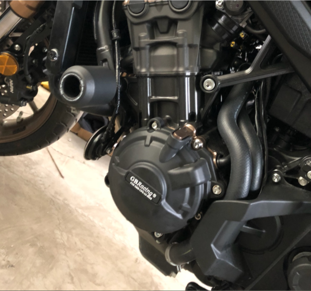 适用于 CB650R CBR650R改装发动机保护边盖引擎防摔盖尼龙外壳-图0