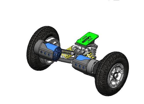 电动滑板越野滑板减震桥独立悬挂滑板桥减震器 - 图3