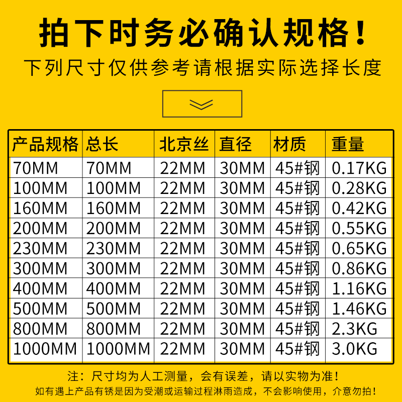 水钻头加长杆 连接延伸延长杆墙壁开孔转头打土钻杆加厚加粗接杆 - 图2