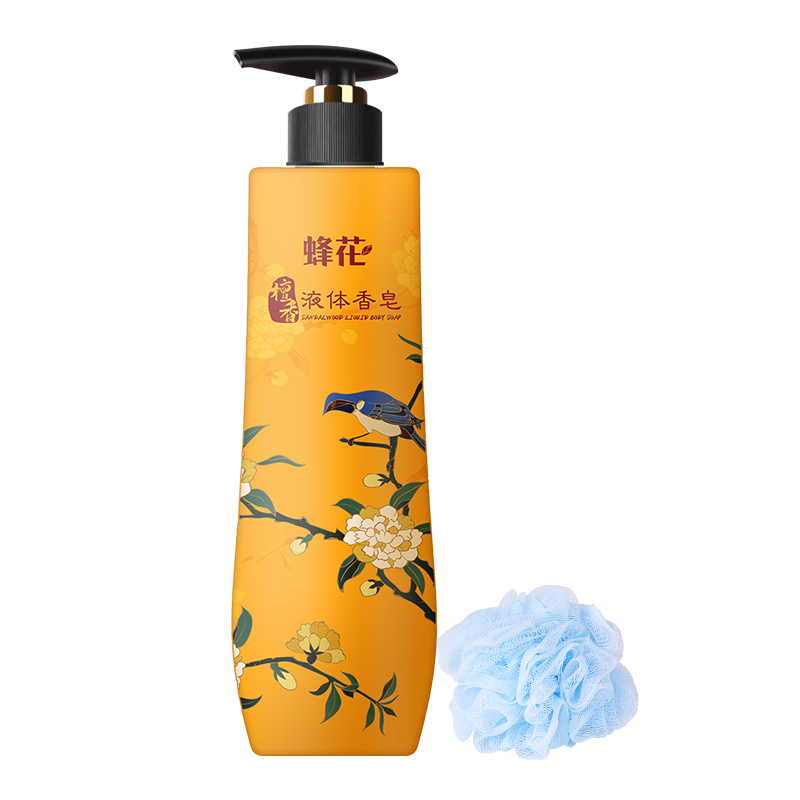 上海香皂旗舰店蜂花檀香液体精油香皂500g甄选天然檀香精油留香持久男女士沐浴露3