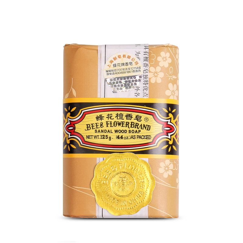 蜂花檀香皂125g块组合装茉莉皂玫瑰皂身体沐浴皂上海香皂