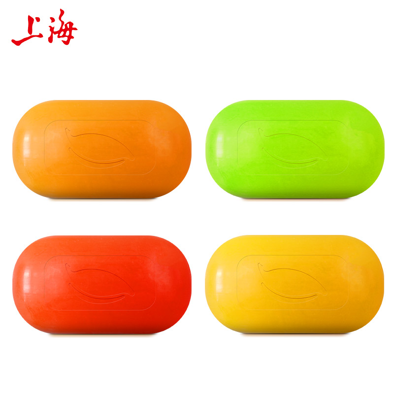上海香皂旗舰店上海香皂水果皂甘油皂80g*4块 清洁沐浴皂 滋润保湿  手工皂香皂1