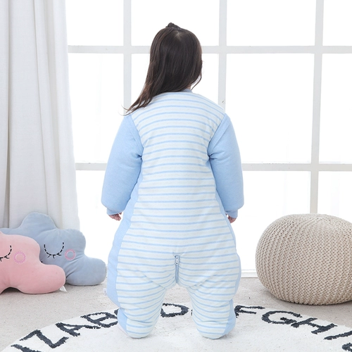 Новая детская осень и зимние сплит -ноги для спальных мешков Дети в зимнем сгущенном рукаве хлопковой весна и осенний удар