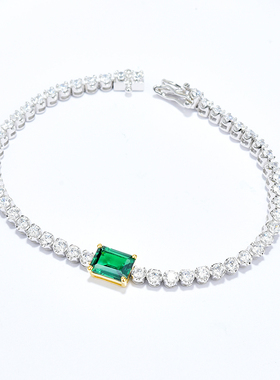 卓蝶珠宝纯银镀金镶嵌双色ins风