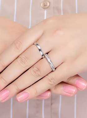 卓蝶珠宝莫比乌斯环纯银镀金戒指