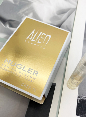 正品2021新香Mugler穆勒Alien Goddess女士持久浓香试管小样1.2ML