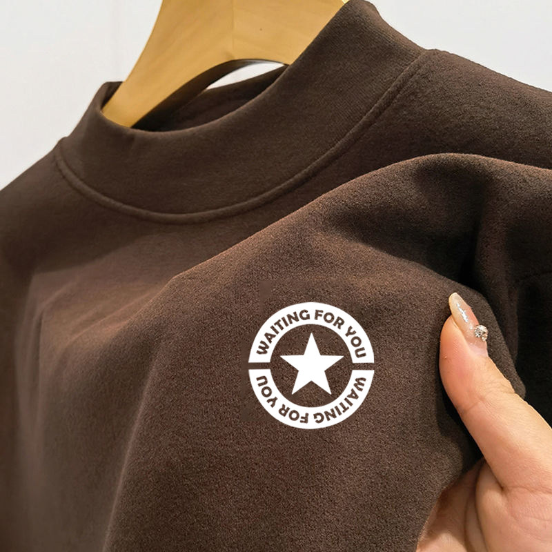 双面德绒保暖半高领打底衫男士秋冬季加厚长袖t恤上衣服专柜尾货