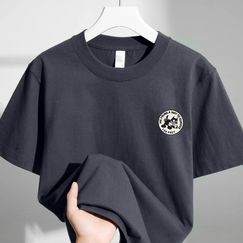 夏季短袖t恤男宽松大码潮流男士半袖体恤学生上衣打底衫外贸尾货