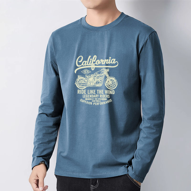 清仓长袖t恤男士卫衣春秋季潮流宽松休闲圆领打底衫修身秋装上衣