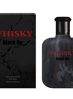 威士忌黑色 Whisky Black Op 香水男士冷水木质香调留香持久正品
