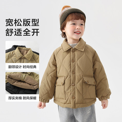 【棉服清仓集合】儿童秋冬棉服外套男童女童休闲冬装宝宝夹棉上衣 - 图1