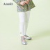 Quần áo trẻ em Annai quần legging nữ đầy đủ thắt lưng đan quần âu 2019 xuân mới quần cotton mỏng - Quần quần jean đẹp bé gái Quần