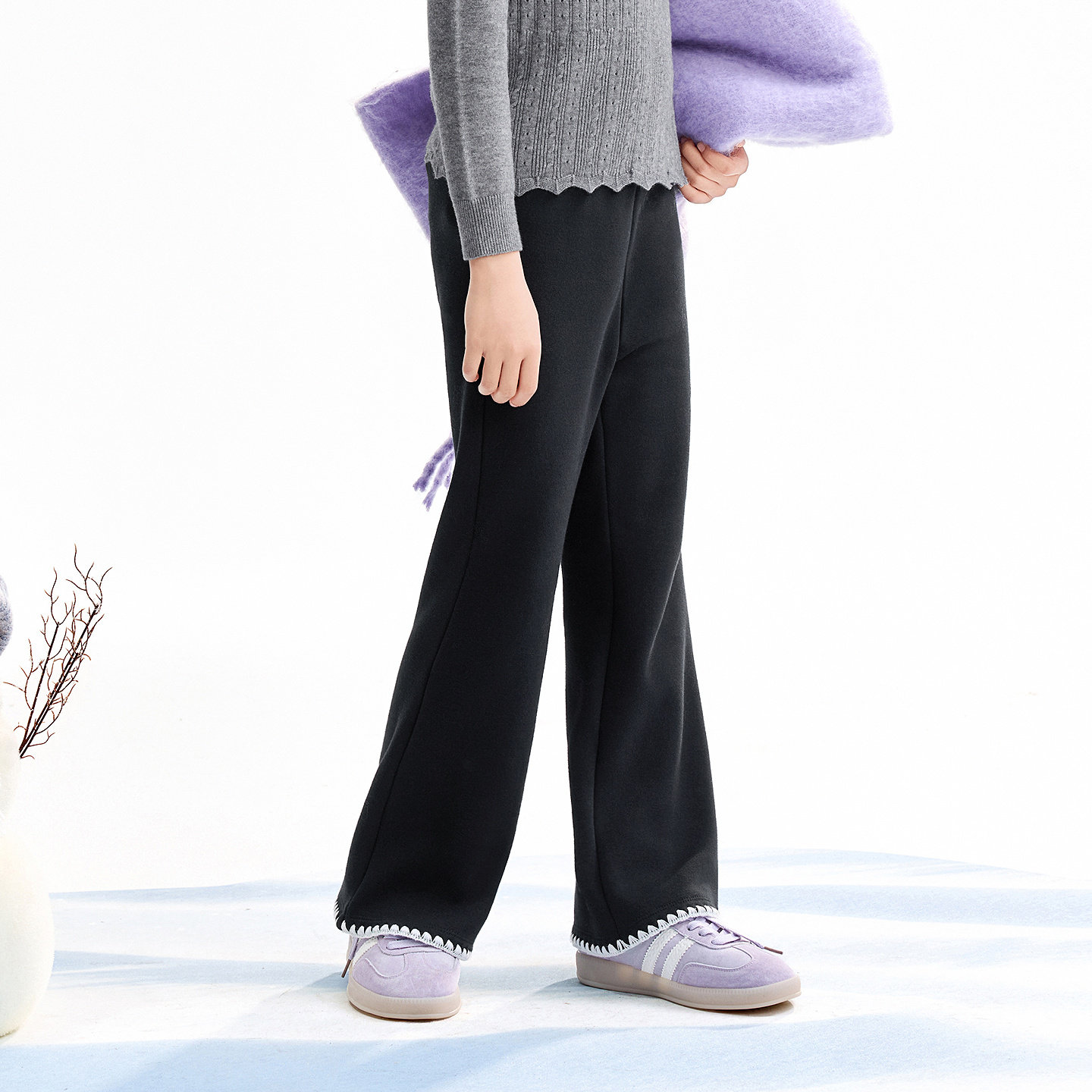 【商场同款】安奈儿童装女童针织打底裤冬新款裤子AG546065,淘宝优惠券,粉丝福利购,淘宝优惠卷