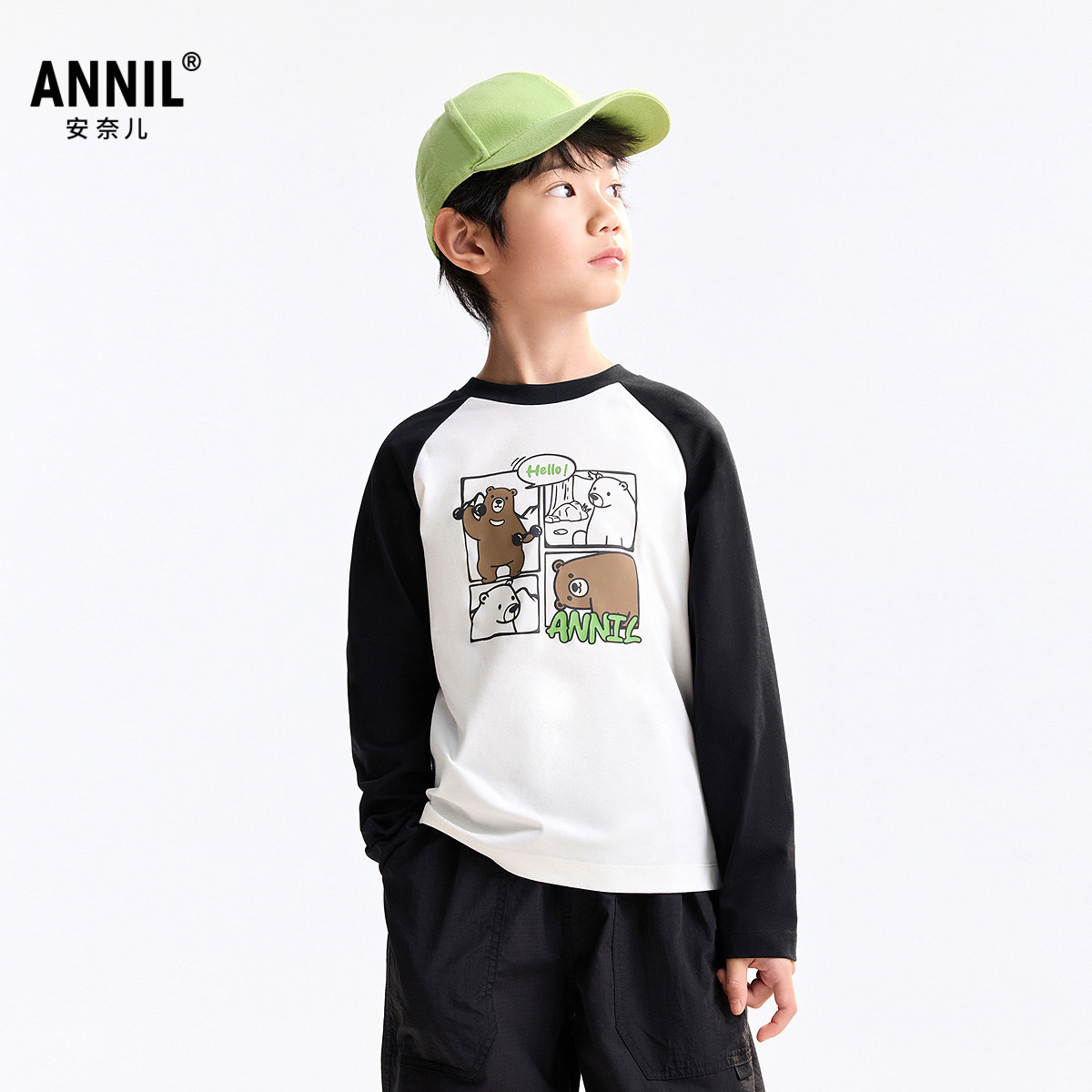 安奈儿童装男女童圆领长袖全棉针织衫秋新款,淘宝优惠券,粉丝福利购,淘宝优惠卷