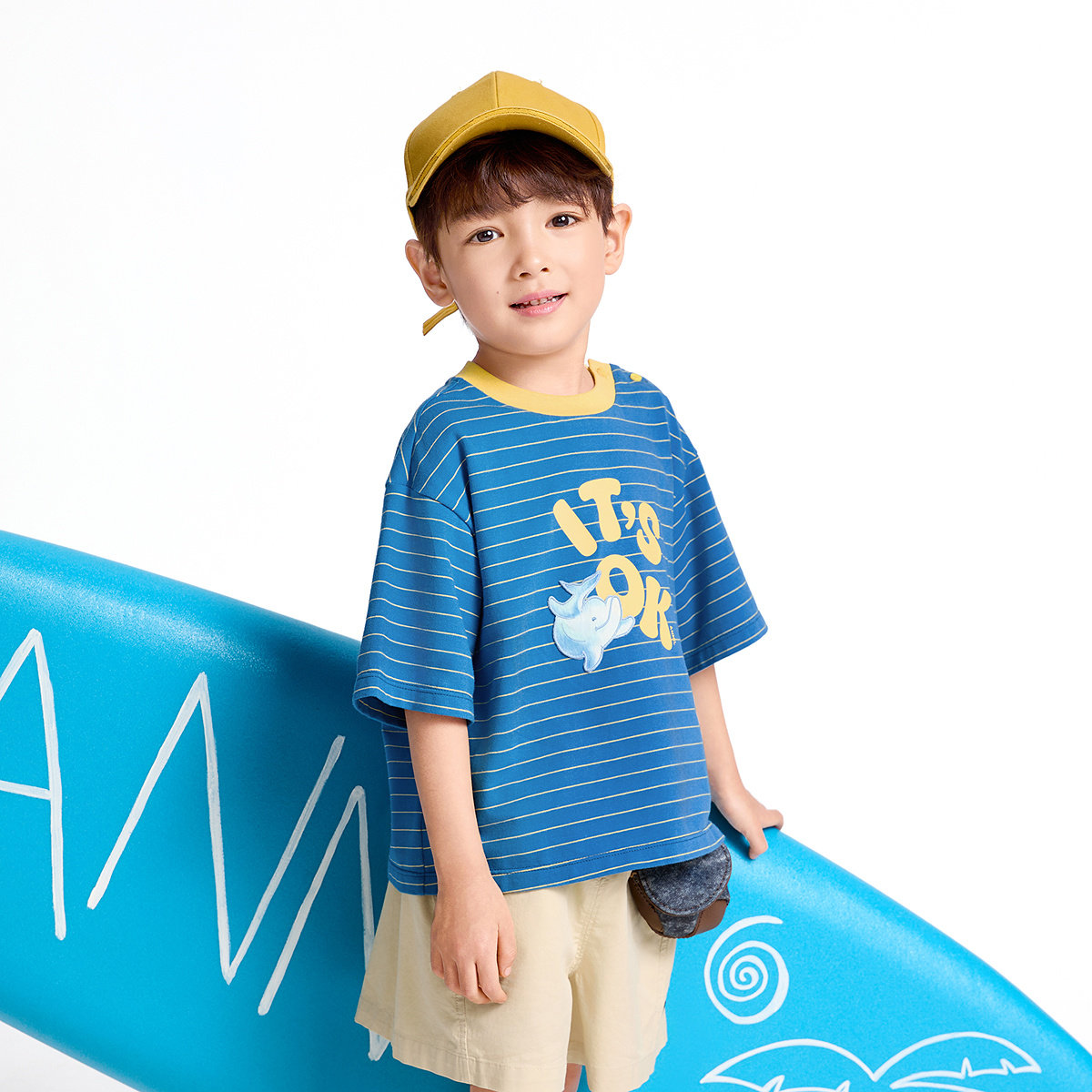 【商场同款】安奈儿童装男童圆领短袖T恤夏新款条纹XB521611,淘宝优惠券,粉丝福利购,淘宝优惠卷