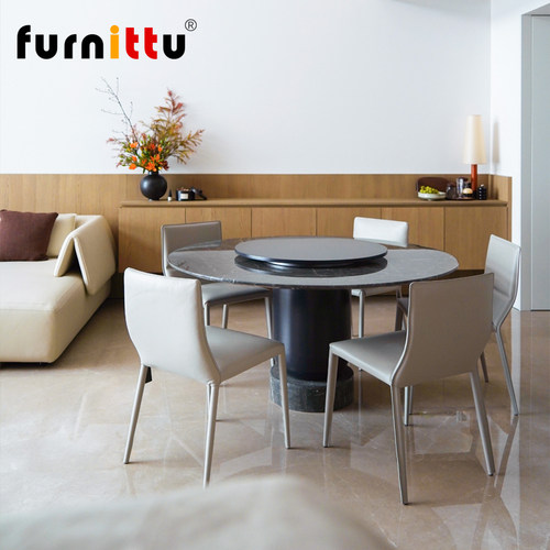 furnittu创意设计师家具北欧艺术小户型样板间COLOS大理石餐桌 - 图1