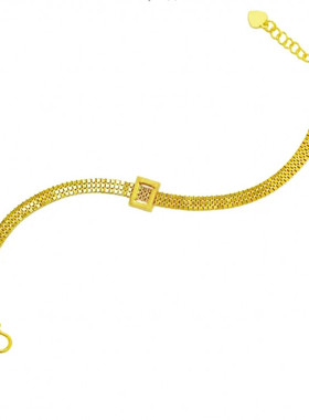 合金手链 流金岁月蕾丝方形手链设计女款手饰手工时尚百搭