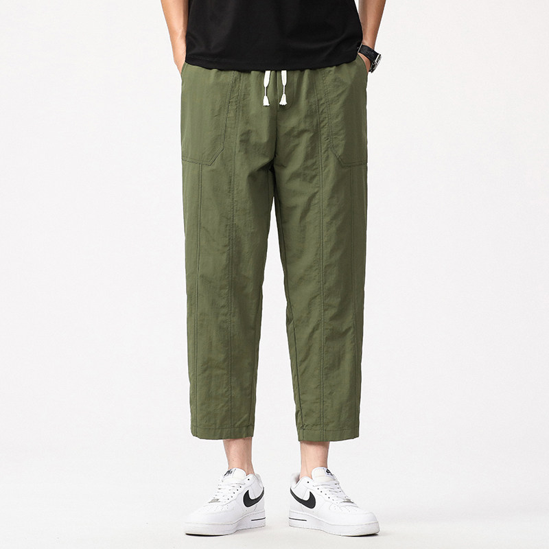 八分裤男休闲裤九分哈伦裤工装直筒宽松夏季薄款阔腿情侣运动短裤,淘宝优惠券,粉丝福利购,淘宝优惠卷