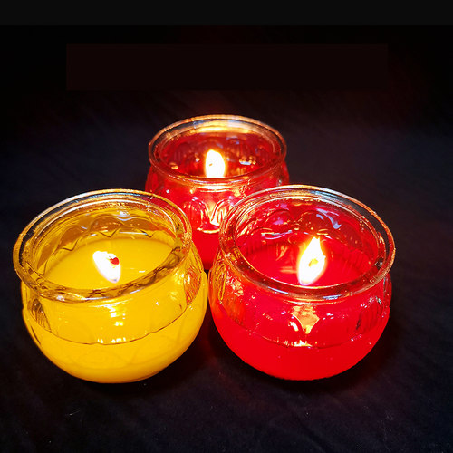 佛前供灯24小时平口莲花酥油灯供佛灯家用礼佛灯酥油蜡烛天然无烟 - 图0