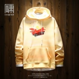 Мультяшная японская толстовка с капюшоном, куртка, градиент