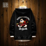 Демисезонная мультяшная бархатная японская толстовка с капюшоном, трендовая кепка, куртка, с медвежатами, оверсайз