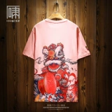 Летняя японская футболка, этническая парная одежда для влюбленных, китайский стиль, этнический стиль