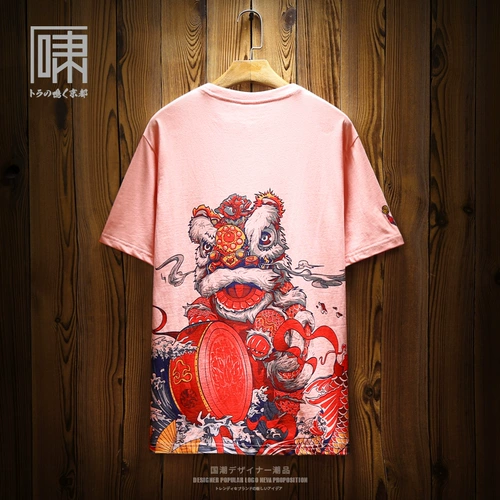 Летняя японская футболка, этническая парная одежда для влюбленных, китайский стиль, этнический стиль