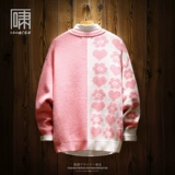 Парная одежда для влюбленных, свитер, трикотажная японская школьная юбка