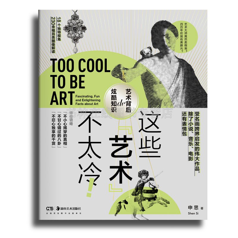 这些艺术不太冷 申思 著 油画名画艺术品透视法美学伦勃朗世界中西方艺术史知识故事常识普及文艺书籍 湖南美术出版社