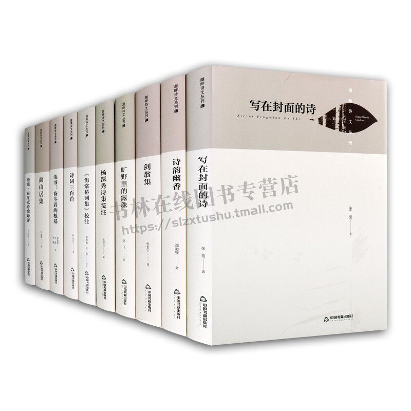 湖畔诗文丛刊系列:(套10册)(精装)剑翁集/写在封面的诗/面山居集/诗词三百首等 中国书籍出版社
