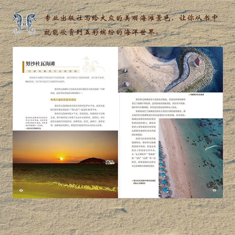 那些令人惊艳的美丽海滩 青岛金沙滩亚当岛白沙滩圣托里尼夏威夷红沙滩等世界著名旅游景点海岛沙滩介绍图片旅行书籍 海洋出版社