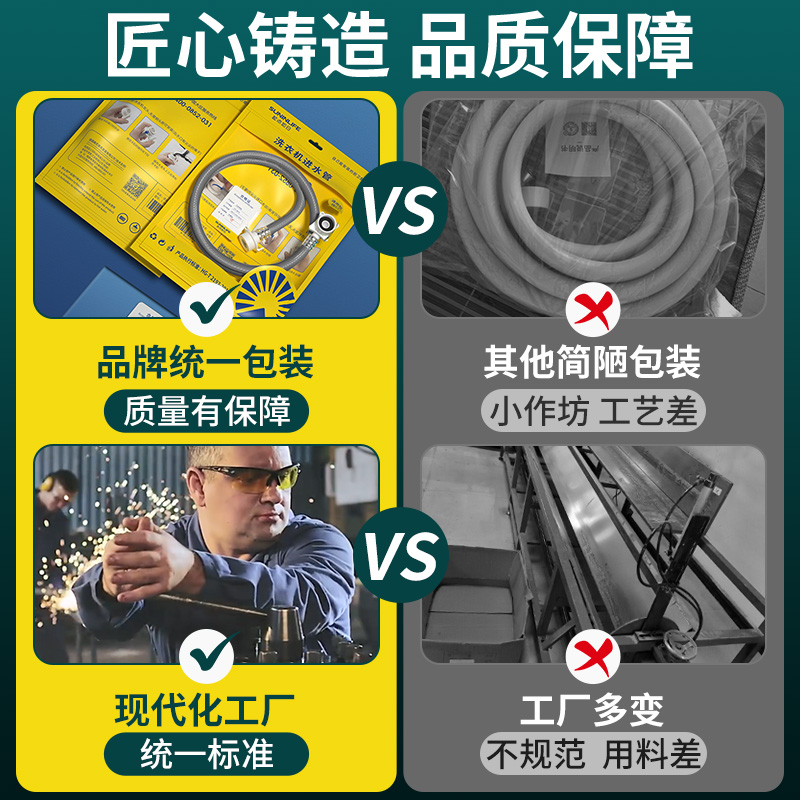 全自动洗衣机进水软管通用加长接水管上水管延长管注水管接头配件-图3