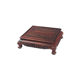 Red Rosewood New Chinese Antique Seal Porcelain Wooden Tray