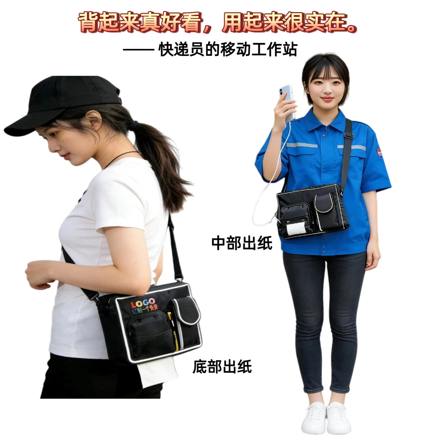 快递面单标签打印机腰包手机PDA巴枪充电宝记号笔胶带电子称挎包,淘宝优惠券,粉丝福利购,淘宝优惠卷