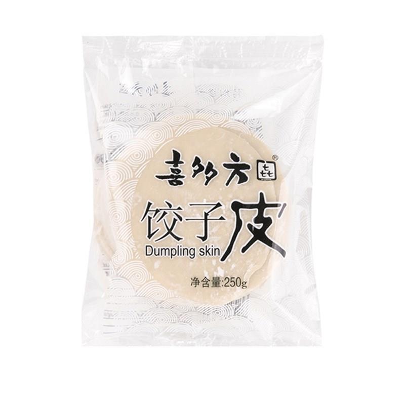 喜多方饺子皮商用水饺蒸饺面皮扁食皮年货饺子皮家用250g*4包-图3